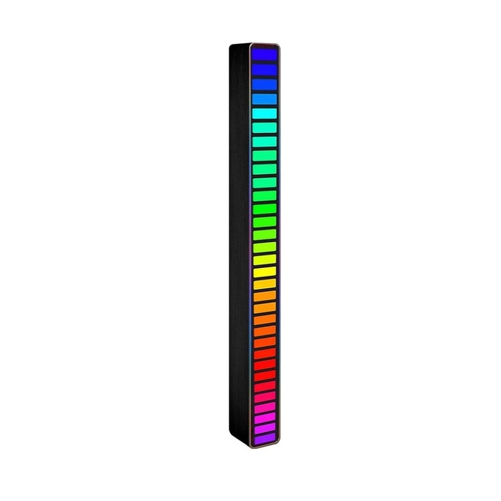 RGB лента 32 светодиода, музикална синхронизация, 18 цвята ритъм лента