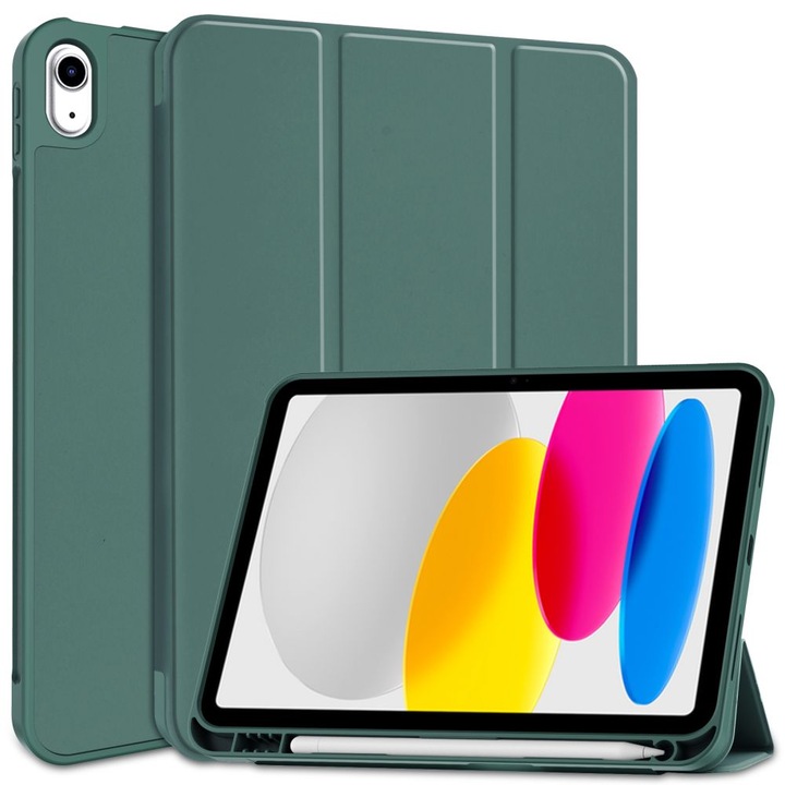Калъф fixGuard Active Smart Cover, PenSlot за Apple iPad 10, 2022, 10.9", Cactus Green