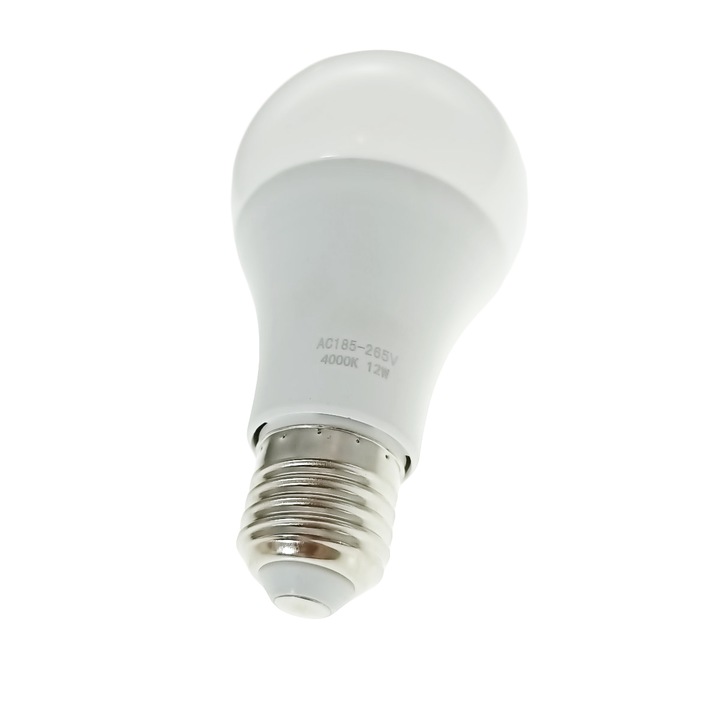 Bec Led clasic E27, 12W, 4200K, 1050 lm, 220V, clasa energetica A, lumina neutra Neutra 12 W 1