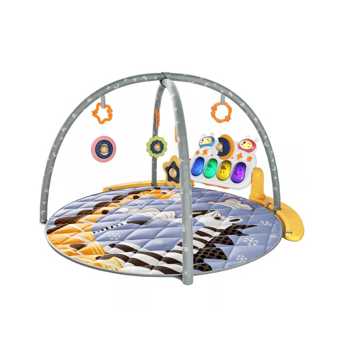 Játszóközpont babáknak szóló tevékenységekkel, Zsiráf, Hangok és fények, Távirányító, Bluetooth kapcsolat, +0 hónapos kor, Tumama®, lila