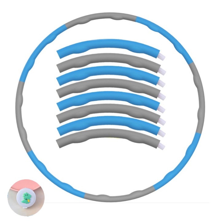 Cerc gimnastca, 95 cm, Albastru/Gri