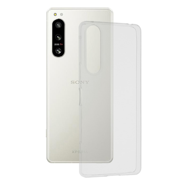 Кейс за Sony Xperia 5 IV, Techsuit Clear Silicone, Transparent