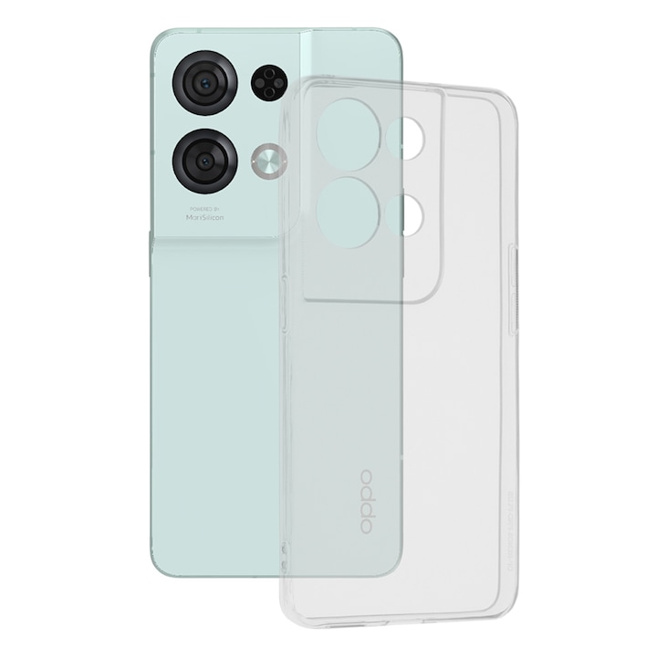 AZIAO Clear Protection Case за Oppo Reno8 Pro, Invisible Trend, Diamond Hexa Anti-Drop Technology, Perfect Fit, Transparent