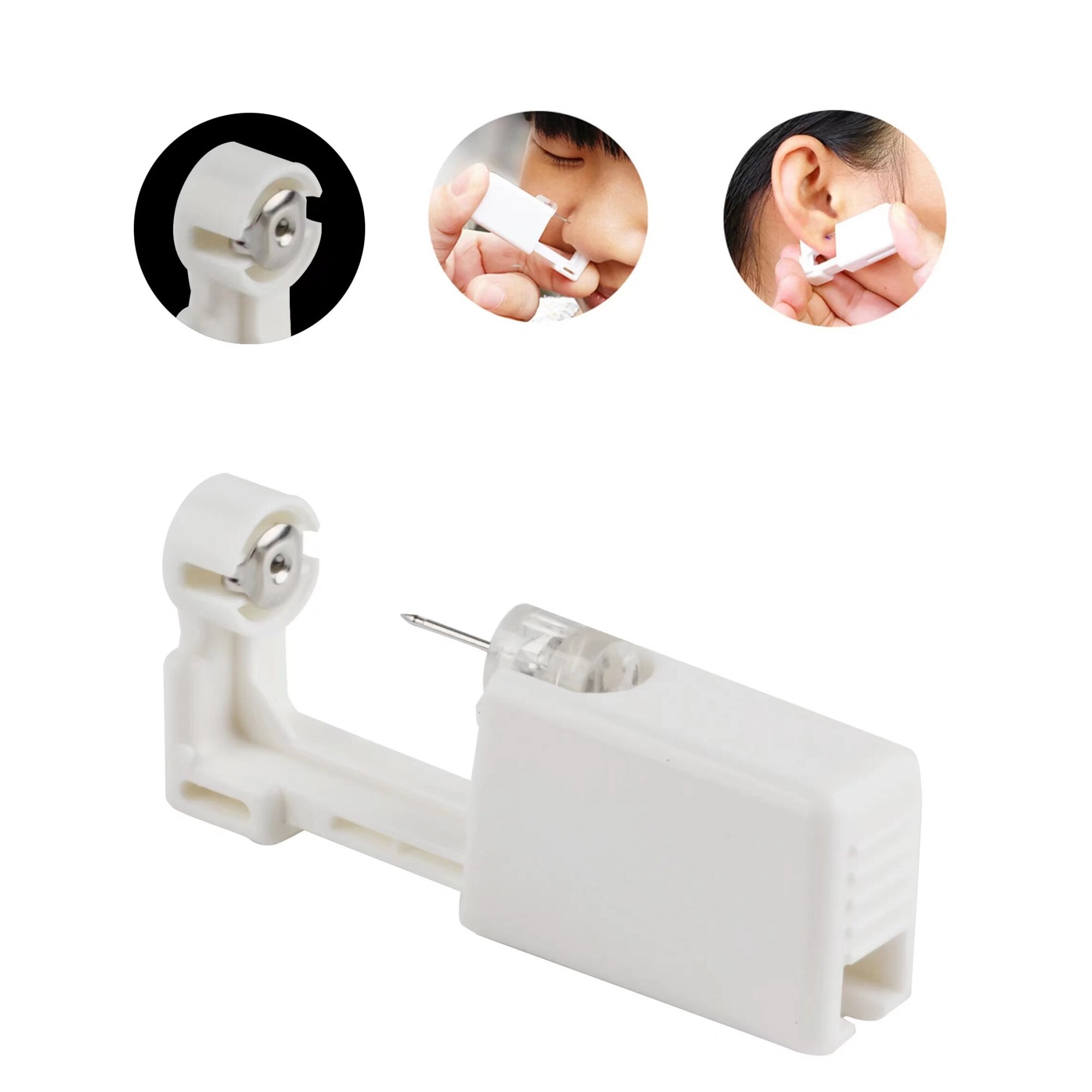 Fül piercing, ZYuuan, műanyag, fehér - eMAG.hu