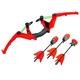 Set Arc Portocaliu cu 3 sageti, Binoclu si Tinta, Salamandra Kids