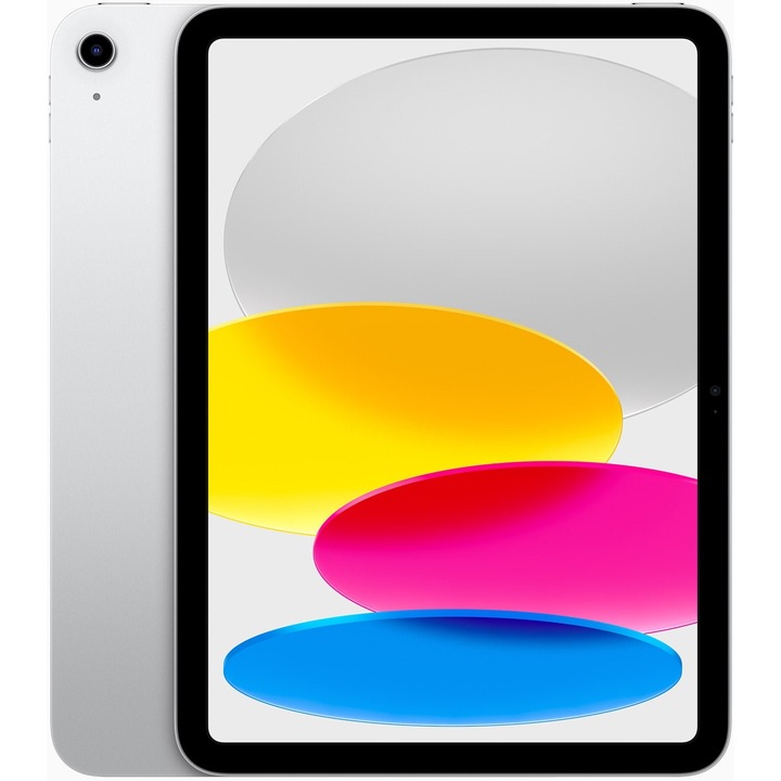 Таблет Apple iPad 10th Gen, Silver, Cellular с процесор 2x Firestorm (3.0 GHz) + 4x Icestorm (1.8 GHz), 10.9", 4 GB, 256 GB, IPadOS 16, Сребрист