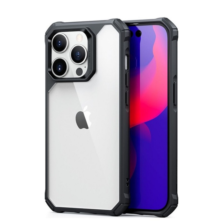 Husa pentru iPhone 13 / iPhone 14 - ESR Air Armor - Clear Black