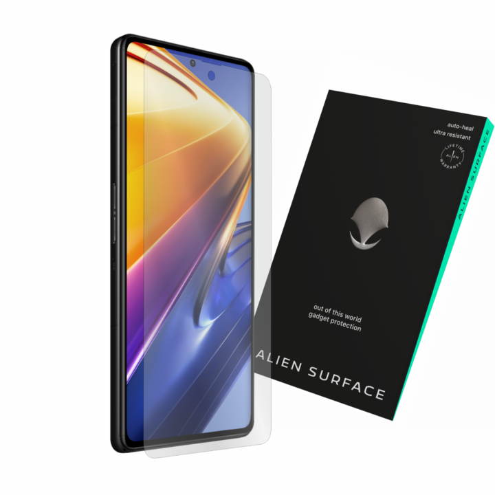 Alien Surface, Xiaomi Poco F4 GT, képernyővédő fólia, case friendly