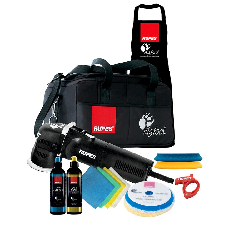 Set masina de lustruit si accesorii, Rupes, 400W, Multicolor