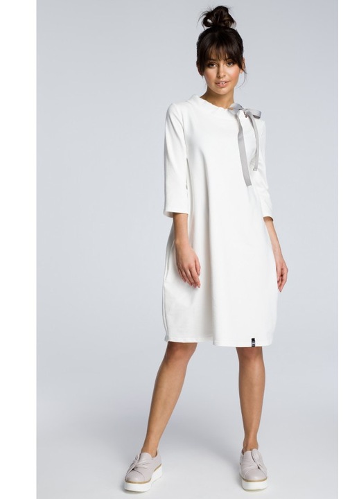 Rochie mini dama, BeWear, Willibrord, alba, M