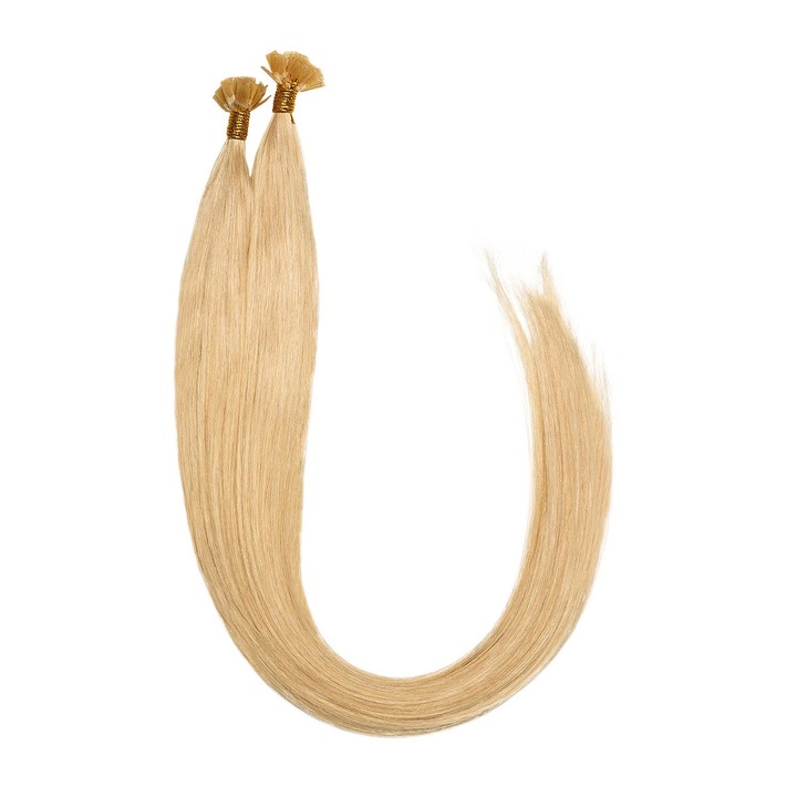 Extensie pentru par, Indiva, Keratina, 55x100 cm, Blond