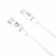 Cablu pentru incarcare si transfer de date XO NB-Q189B, USB Type-C/Lightning, Power Delivery 20W, 2m, Alb