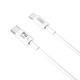 Cablu pentru incarcare si transfer de date XO NB-Q189B, USB Type-C/Lightning, Power Delivery 20W, 2m, Alb