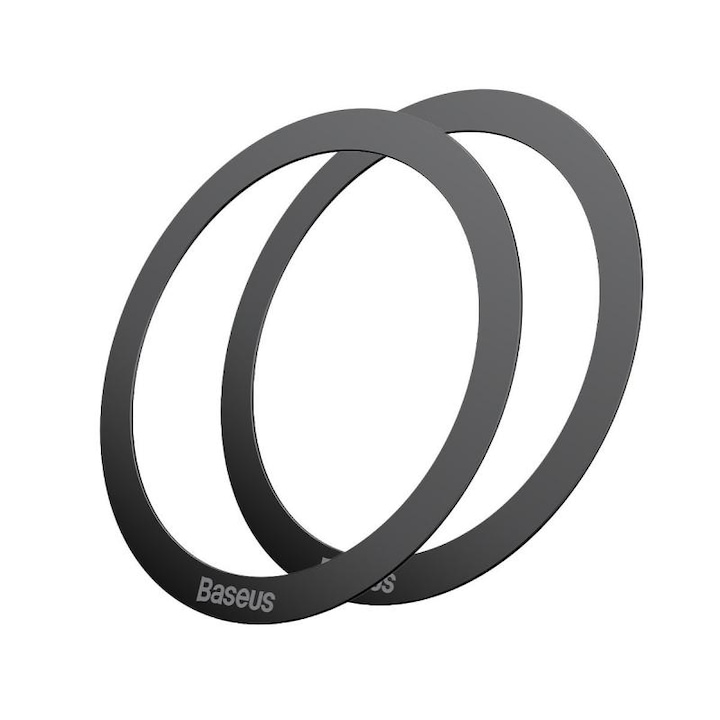Комплект магнитни пръстени Baseus Halo Series, 2бр., черни, (PCCH000001)