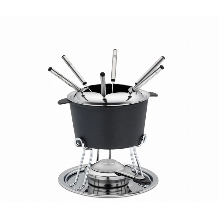 Set fondue Kela Comore pentru 6 persoane, 11 buc, 0,8 l, 20 × 19,5 cm
