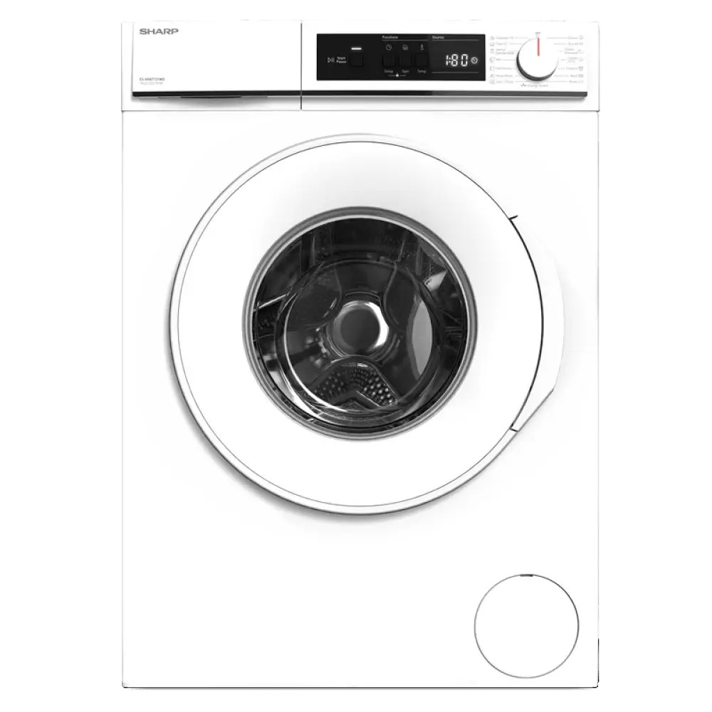 Mașină de spălat Sharp ES-NFA7121WD, 1200 rpm, 7.00 kg, D, Alb