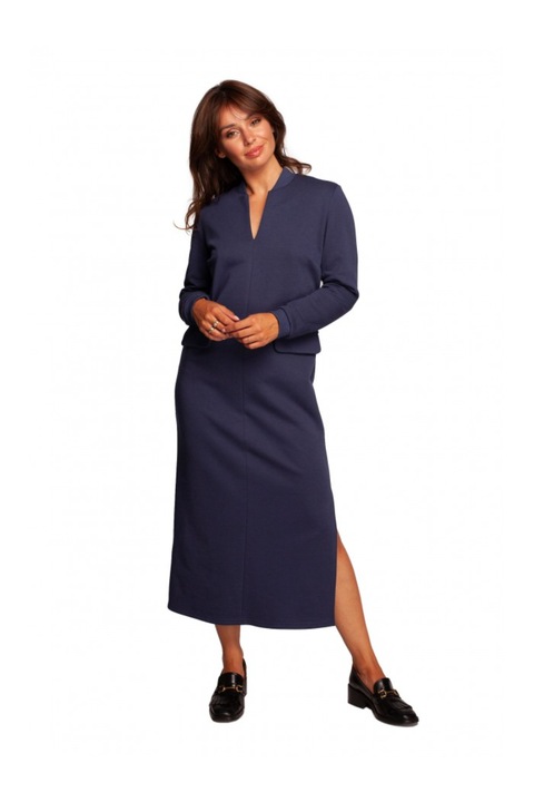 Макси рокля BeWear, Памук, Син