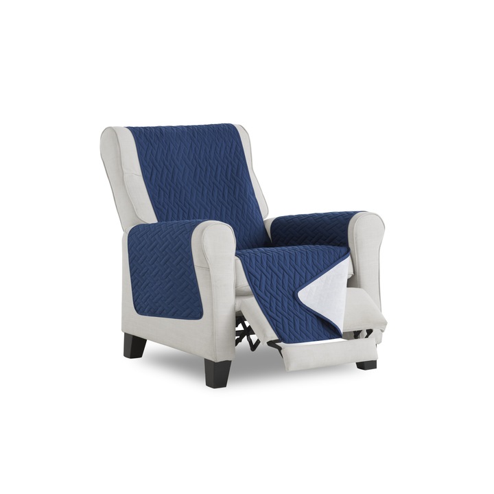 Husa Impermeabila pentru fotoliu, teflon albastru marin, 55 cm