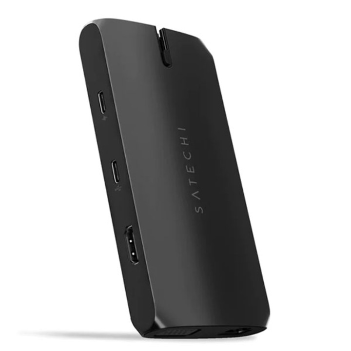 Aдаптер Satechi, Многопортов, USB-C On-The-Go, черен