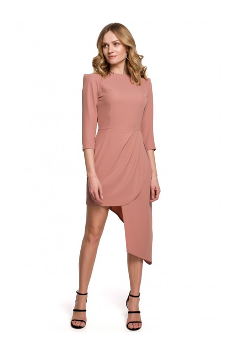 Női ruha, Elegáns modell, Poliészter, Elasztán, Nude1