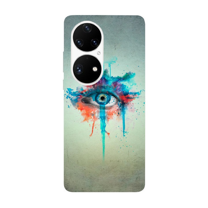 Кейс съвместим с Huawei Nova Y70 модел Future vision, силикон, TPU, обратното