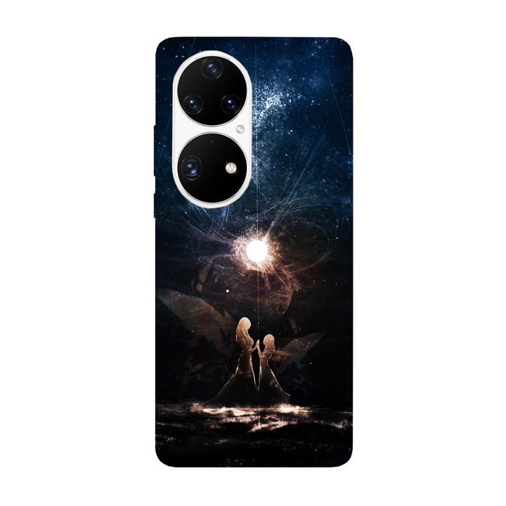 Кейс съвместим с Huawei P40 модел Magic of the stars, силикон, TPU, обратното