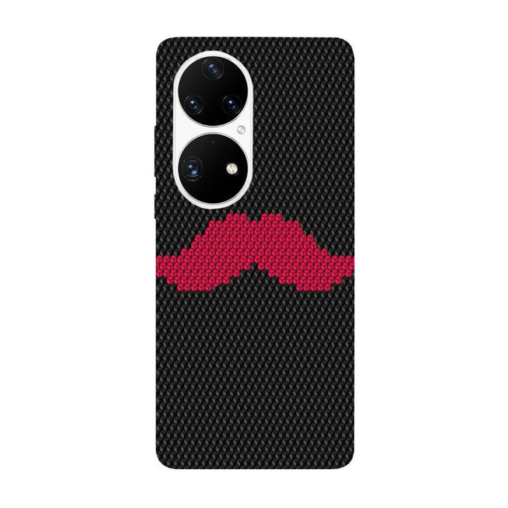 Кейс съвместим с Huawei Mate 40 модел Red Mustache, силикон, TPU, обратно