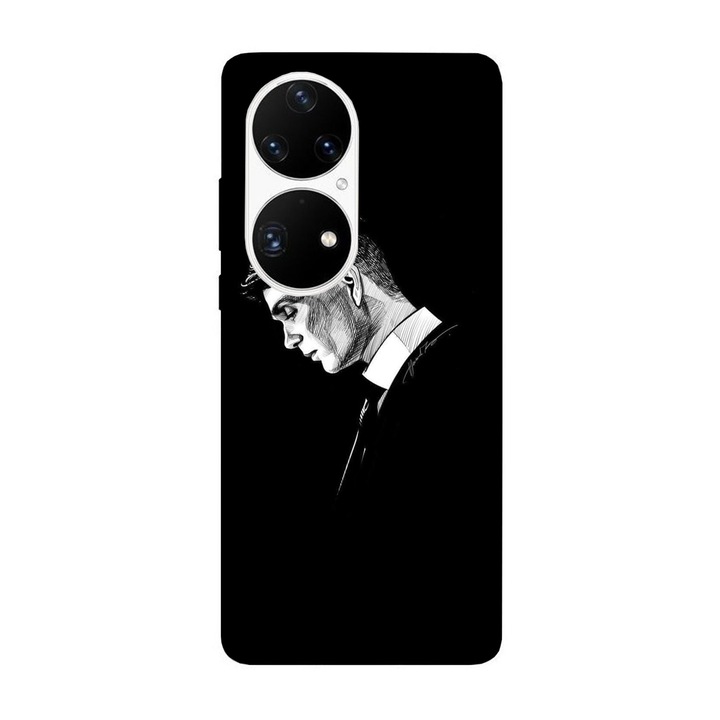 Капак, съвместим с Huawei P40 модел Thomas Shelby, силикон, TPU, обратното