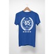 Tricou barbati personalizat, albastru, 65 ani de experienta, M