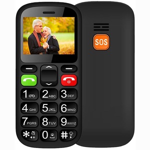Telefon mobil pentru seniori, dual SIM, color, taste mari, meniu in limba Romana, buton SOS, Bluetooth, lanterna, radio, negru