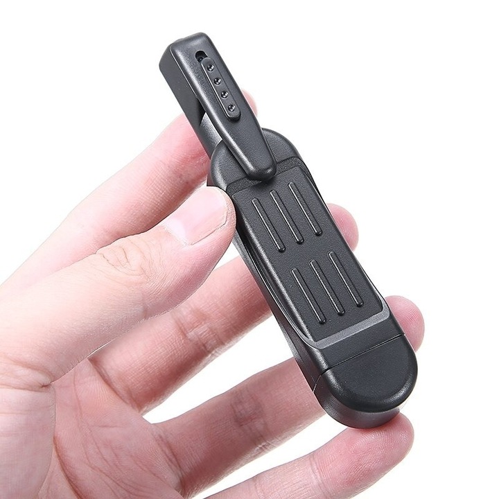 Foxmag24 kémkamera, SpyPen toll formájában zsebcsipesszel, 1080P, Audio Video, Ciklikus felvétel, Mozgásérzékelés, 90°-os felvételi szög, MicroSD, Fekete