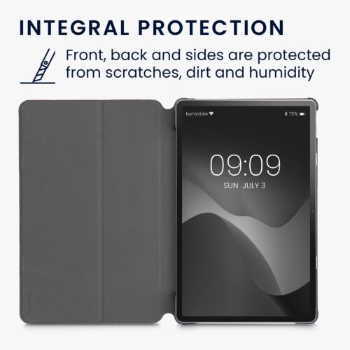 Husa pentru tableta Lenovo Tab P11, Kwmobile, Rosu/Negru, Textil, 55710.20