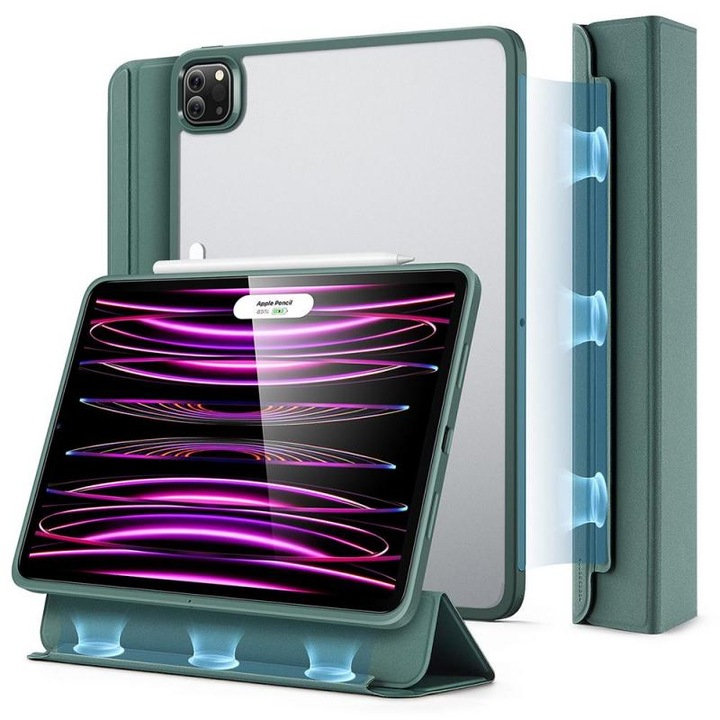 Калъф ESR Ascend Hybrid, съвместим с iPad Pro 12,9 инча 2021/2022 г. Зелен