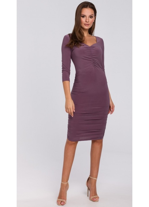 Rochie dama, Makover, Poliester / Elastan, Mov, Heather