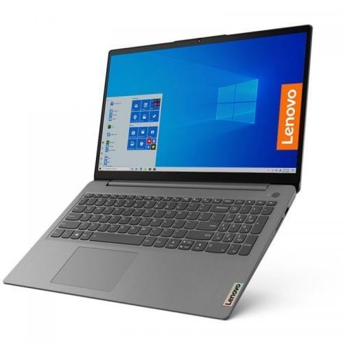Laptop Lenovo IdeaPad 3, 15.6" Full HD, Ryzen 3 5300U pana la 3.8 GHz, 8 GB DDR4 3200, 512 GB SSD, AMD Radeon Graphics, Free Dos, Arctic Grey DDR4