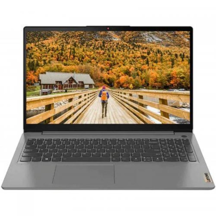Laptop Lenovo IdeaPad 3, 15.6" Full HD, Ryzen 3 5300U pana la 3.8 GHz, 8 GB DDR4 3200, 512 GB SSD, AMD Radeon Graphics, Windows 11, Free Dos, Arctic Grey 512 GB