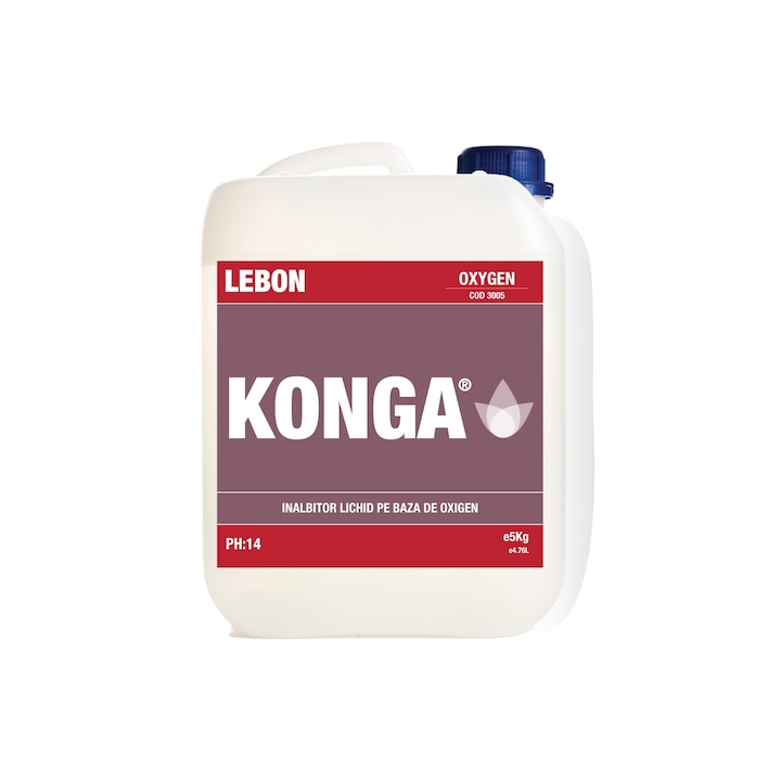 Konga folyékony fehérítő, oxigén alapú, 5 kg