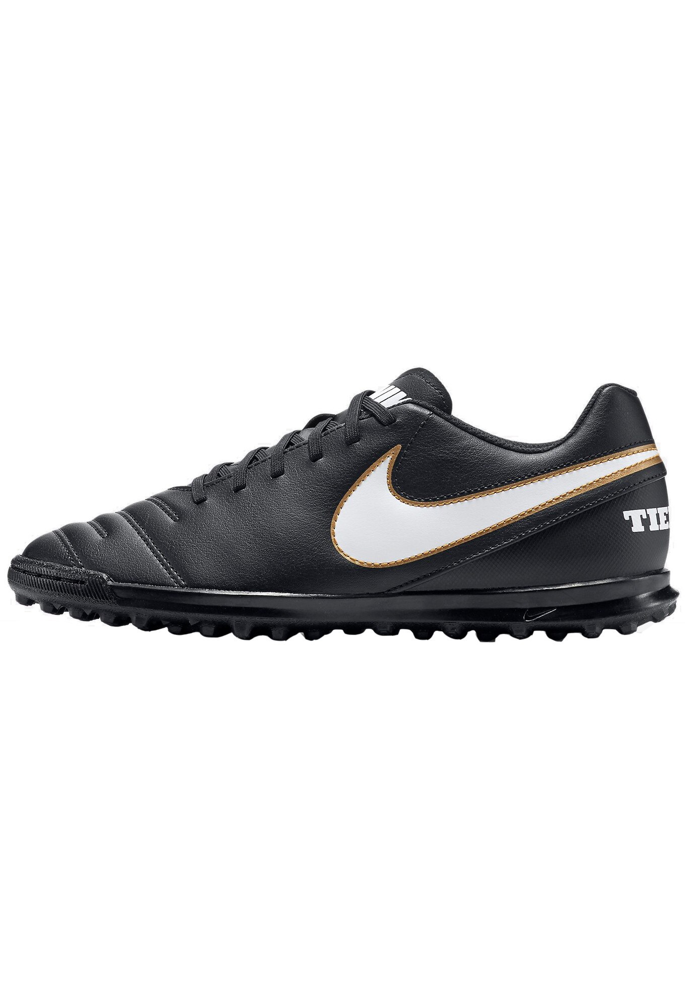 Ghete fotbal Nike TiempoX Rio III TF pentru barbati, Black/White