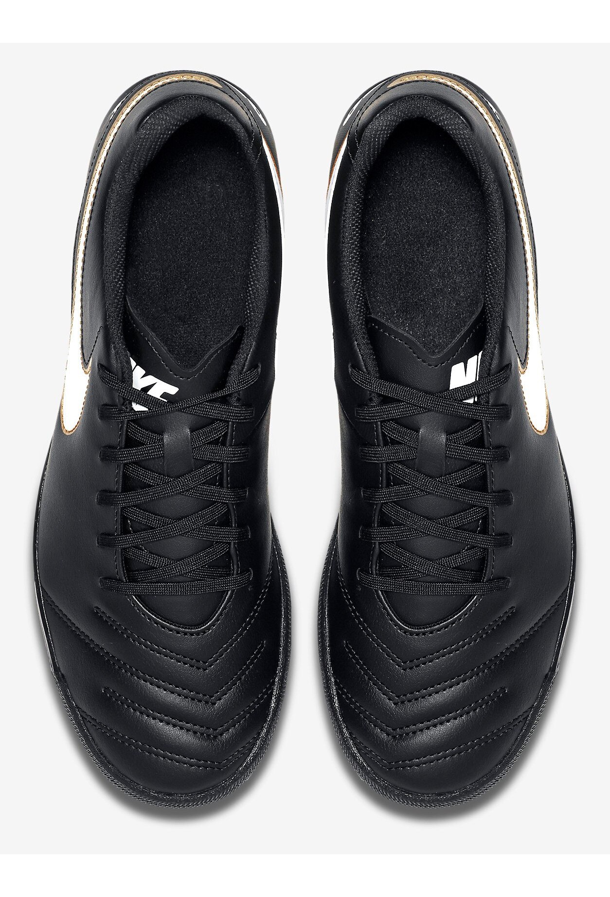 Ghete fotbal Nike TiempoX Rio III TF pentru barbati, Black/White