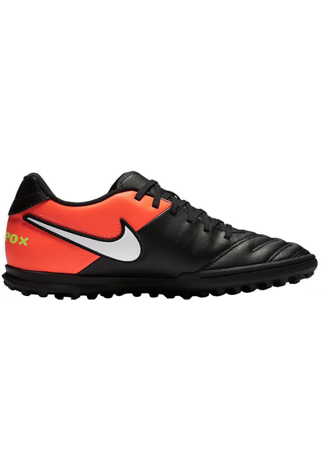 Ghete fotbal Nike TiempoX Rio III TF pentru barbati, Black/Orange