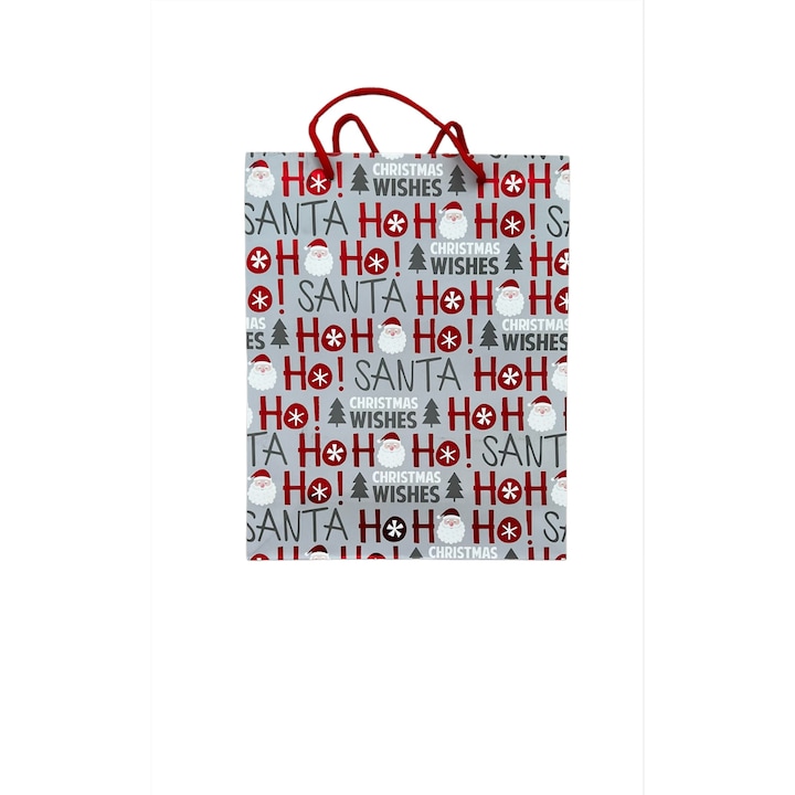Подаръчна торбичка, за Коледа, 26 x 32 x 10 см, многоцветна, Meissa