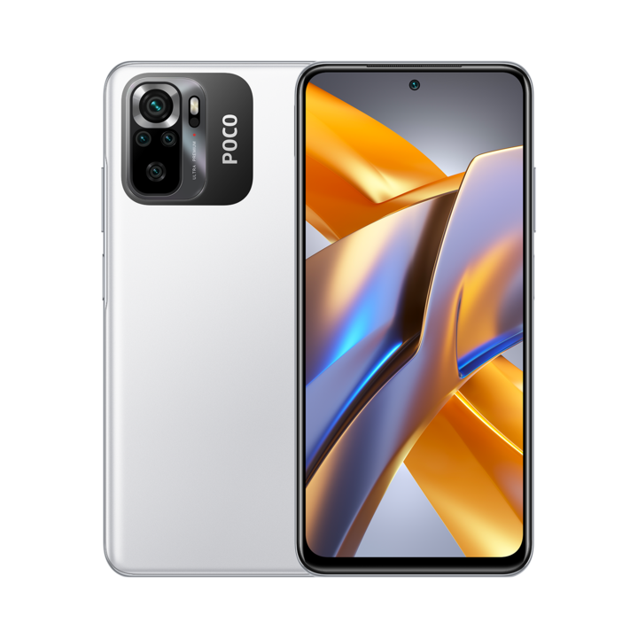 Poco M5s (produced by Xiaomi) Mobiltelefon, Dual SIM, Kártyafüggetlen, 128GB, 4GB RAM, Fehér