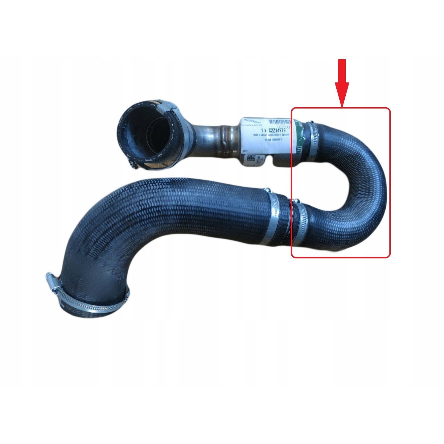 Furtun aer intercooler, Turborury, Jaguar Xf X250 2.2d C2Z32115 C2Z14279 CX236N650ED