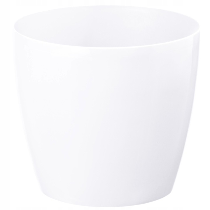Ghiveci Magnolia, Lamela, Plastic, 25 cm, Alb