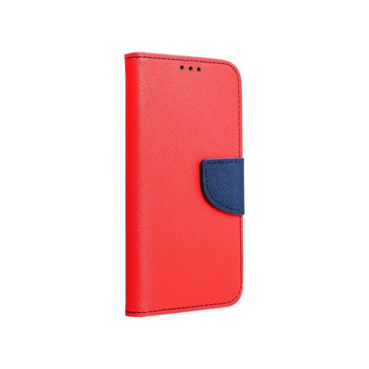 Upzz Fancy Book Flip borító, kompatibilis a Samsung Galaxy A23 5g, piros / sötétkék telefonnal