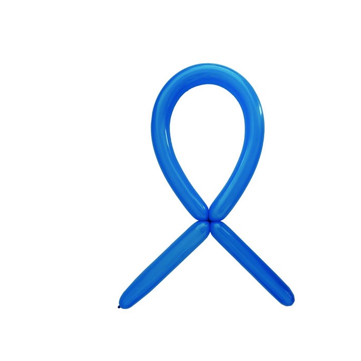 Комплект от 100 дълги балона за моделиране, 125 см х 4,5 см, тъмно сини