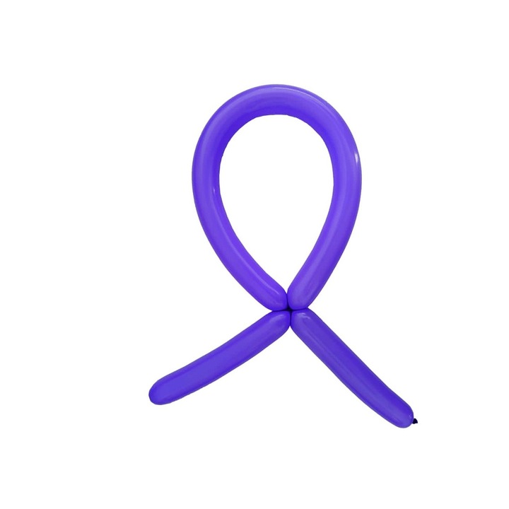 100 db hosszú modellező lufi készlet, 125 cm x 4,5 cm, lila