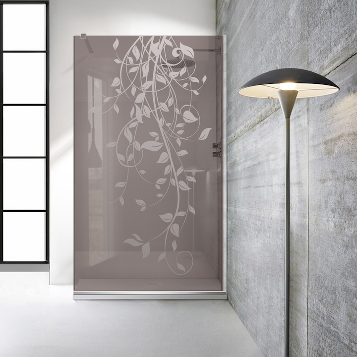 Aqua Roy ® INOX 70x195 cm zuhanyfal, incolor Dance modell, 8 mm bronz biztonsági üveg, vízkő elleni kezeléssel