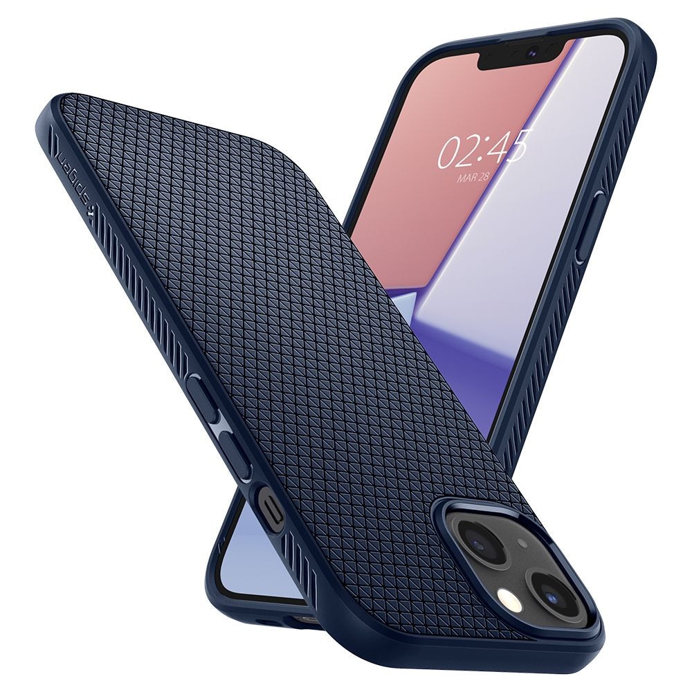 Husa, Spigen Liquid Air pentru iPhone 13, Albastru Inchis