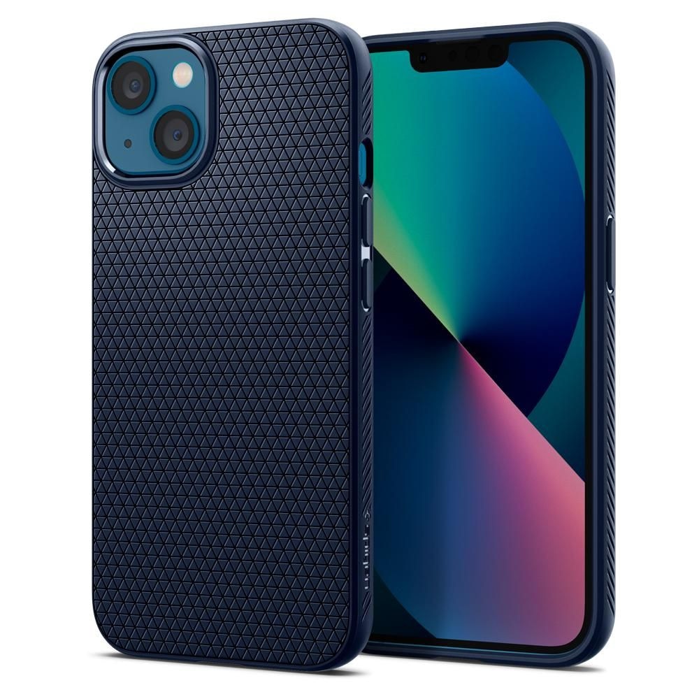 Husa, Spigen Liquid Air pentru iPhone 13, Albastru Inchis